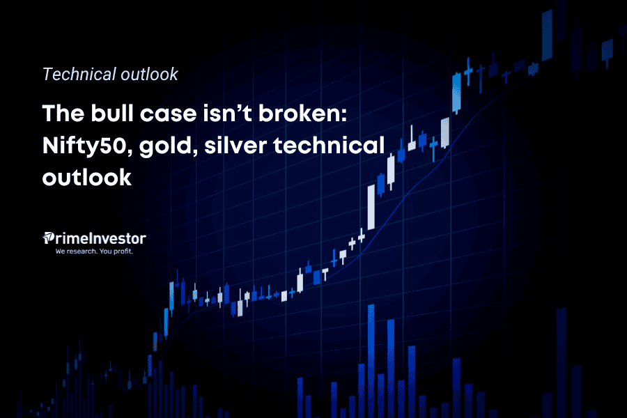The bull case isn’t broken Nifty50, gold, silver technical outlook